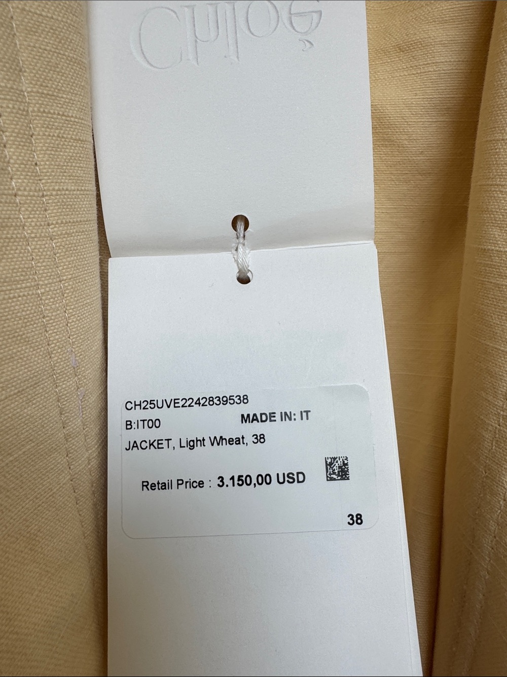 Chloé Light Wheat Puff-Sleeve Jacket - Picture 3 of 11